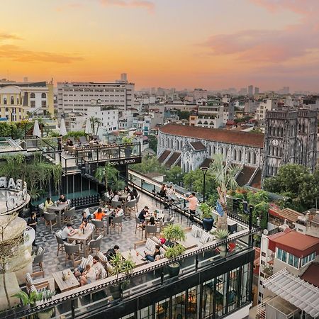 Grand Hotel Du Lac Hanoi Bagian luar foto View of the rooftop bar